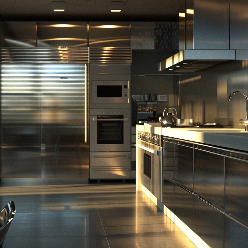 A Cozinha em Inox: Mais que Tendência, uma Afirmação de Design e Durabilidade