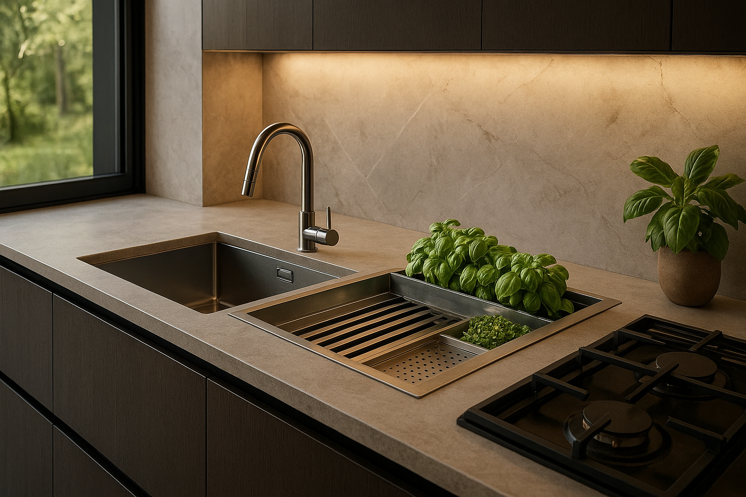 Calha Úmida em Inox Sob Medida (Kitchen Sink Channel): Sofisticação para Cozinhas Gourmet